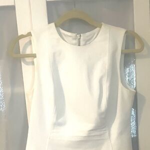 Calvin Klein White Dress with Zipper